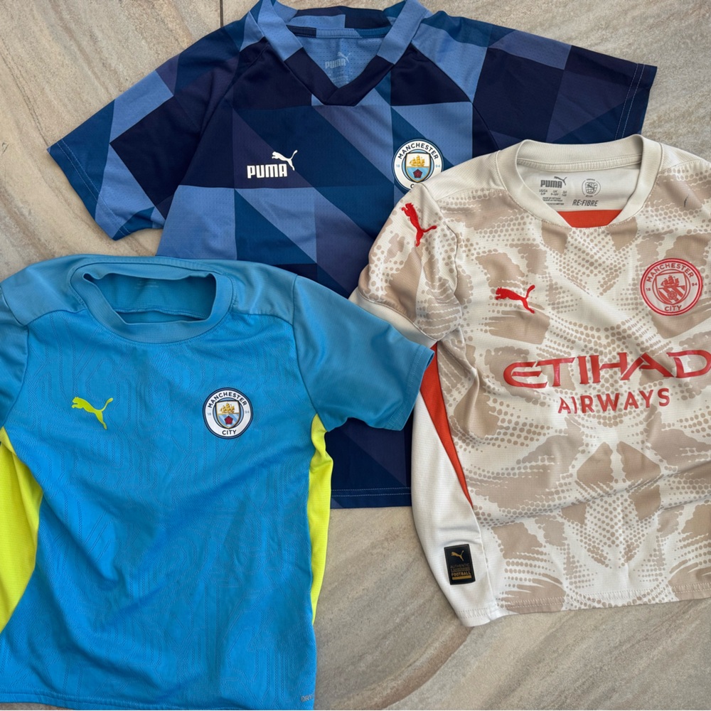 3 Manchester City Youth Jersey